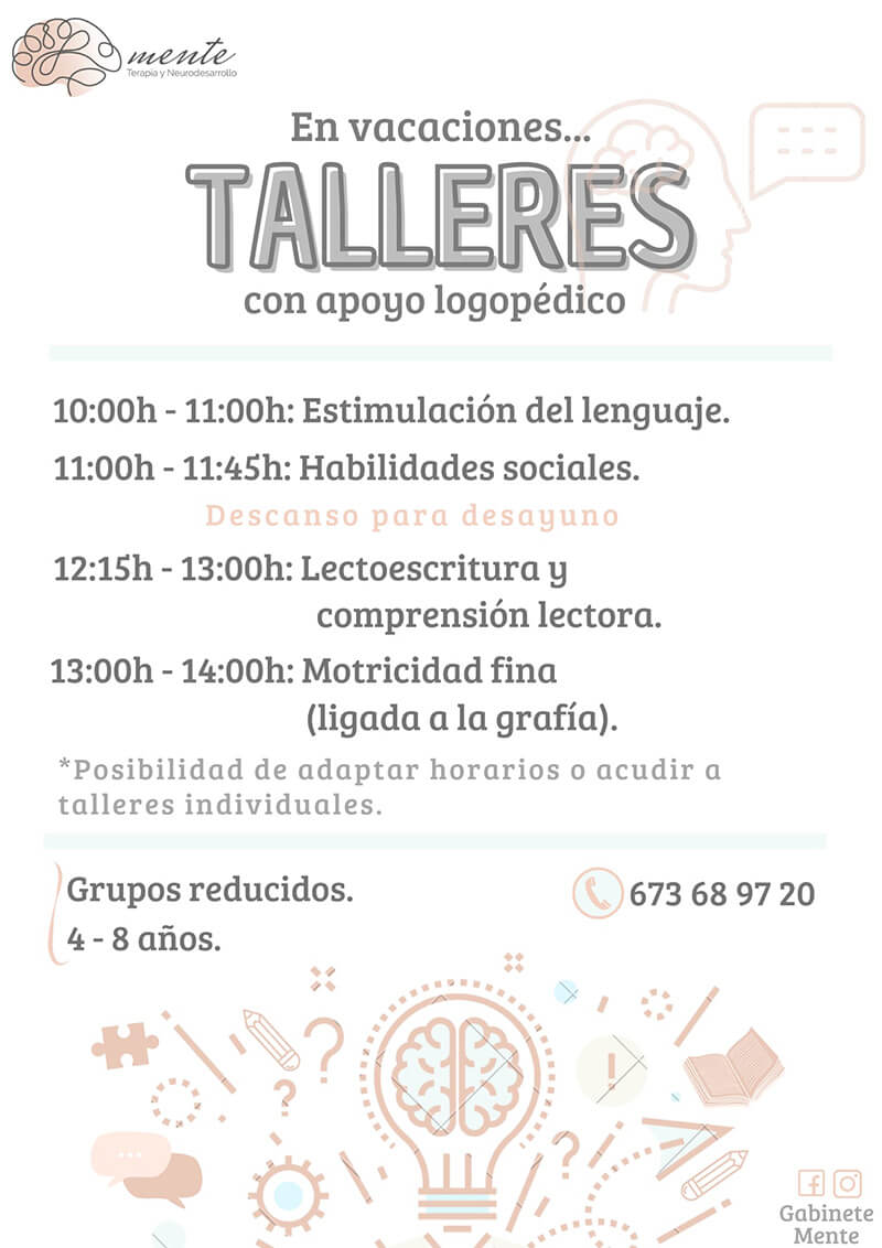 talleres logopedia Talleres